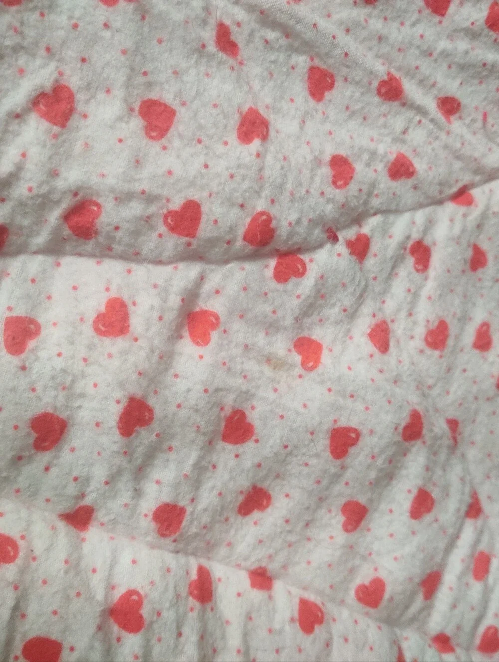 Vintage Handmade Red Polar Bear Baby Blanket Red Quilt Christmas Holiday Lace